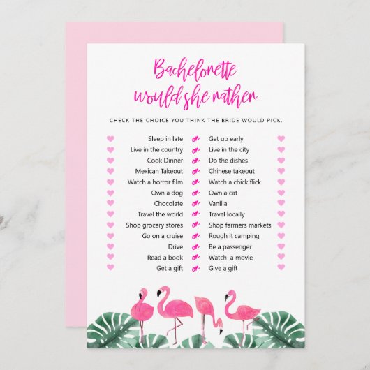 OAKLEY Hot Pink Flamingo Fun zou ze een beetje spe Kaart (Voorkant / Achterkant)