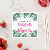 OAKLEY Hot Pink Tropical Flamingo Bachelorette Servet (Insitu)