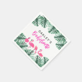 OAKLEY Hot Pink Tropical Flamingo Bachelorette Servet (Hoek)