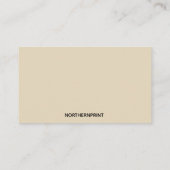 Oakley hout en levering visitekaartje (Achterkant)