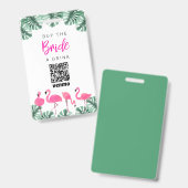 OAKLEY Koop de Bride een Drink QR-codebadge Badge (Voor- en achterkant)