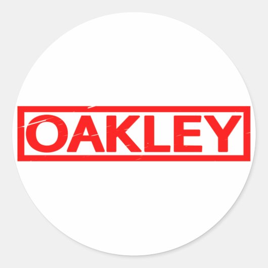 Oakley Stamp Ronde Sticker (Voorkant)