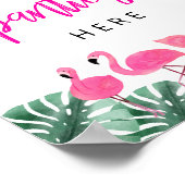 OAKLEY Tropical Flamingo Bachelorette Bhv Kledings Poster (Hoek)