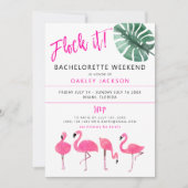 OAKLEY vecht het! Flamingo Tropical Bachelorette i Kaart (Voorkant)
