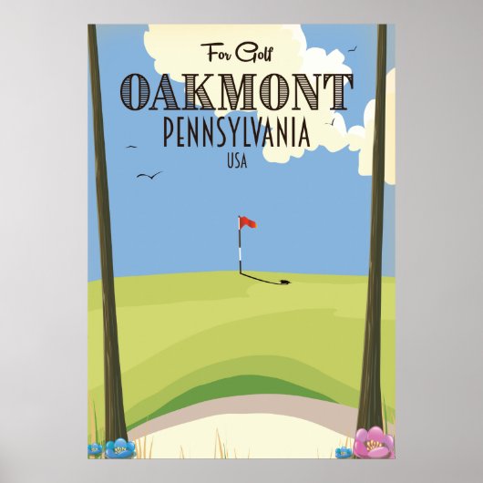Oakmont Pennsylvania Golf Poster (Voorkant)