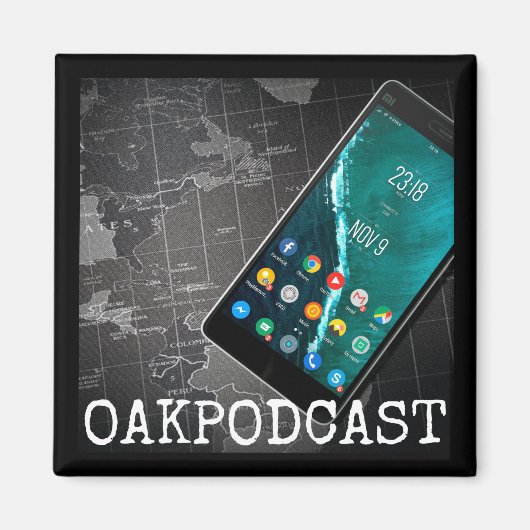 Oakpodcast Magnet (Voorkant)