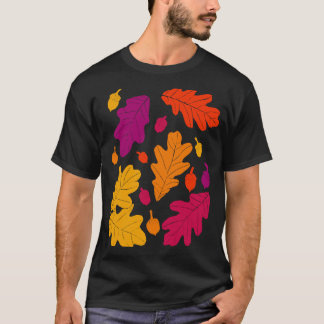 Oaks en Acorns Herfst Autumn Leaves en Nuts T-shirt