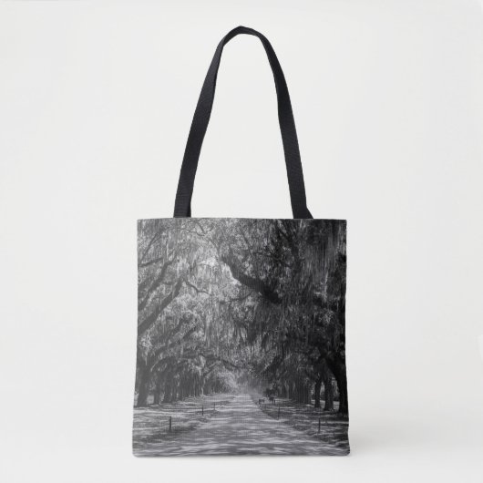 Oaks Grayscale Tote Bag (Voorkant)