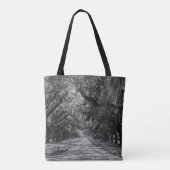 Oaks Grayscale Tote Bag (Achterkant)