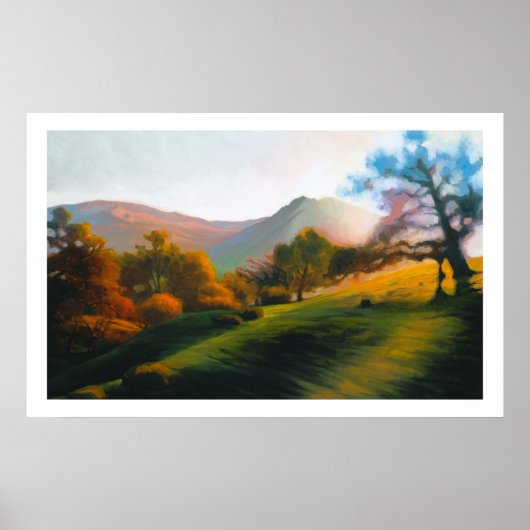 Oaks in Poly Canyon Poster (Voorkant)