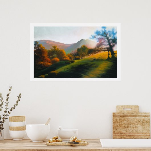 Oaks in Poly Canyon Poster (Keuken)