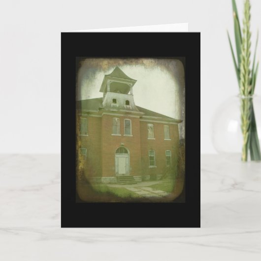 Oakville, Iowa School All Occasions Kaart (Voorkant)