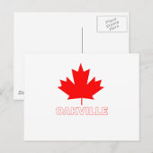Oakville, Ontario Briefkaart (Voorkant / Achterkant)