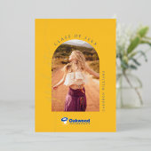 Oakwood Universiteit Afstuderen Folie Uitnodiging (Staand Voorkant)
