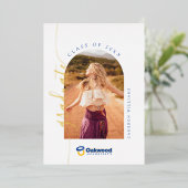 Oakwood Universiteit Afstuderen Folie Uitnodiging (Staand Voorkant)
