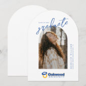 Oakwood Universiteit Afstuderen Kaart (Voorkant / Achterkant)