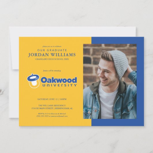 Oakwood University Graduation Aankondiging (Voorkant)