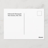 Oakwoods Metropark Trail Zomerbos met Logo Briefkaart (Achterkant)