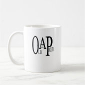 OAP Old and Proud. Koffiemok (Links)