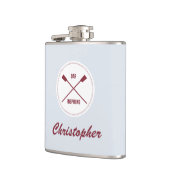 Oar inspirerende puntenroeiers gepersonaliseerde s heupfles (Links)