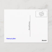 Oar inspirerende slogan en gekruiste roeiriemen di briefkaart (Achterkant)