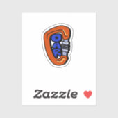 OAR karabijnhaak Sticker (Vel)