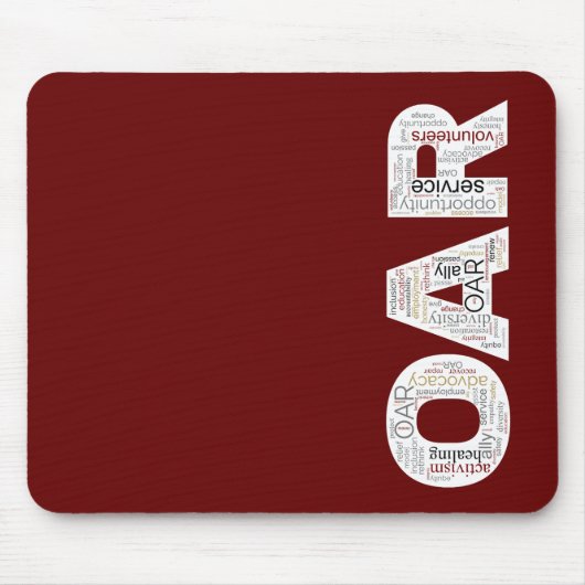 OAR Mousepad - Rood Muismat (Voorkant)