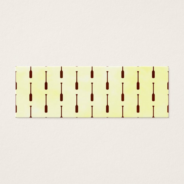 Oar Patroon Papier Textuur Mini Visitekaartjes (Voorkant)
