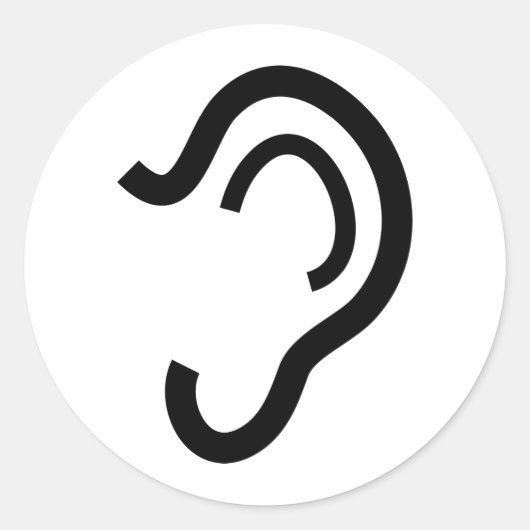 Oar Ronde Sticker (Voorkant)