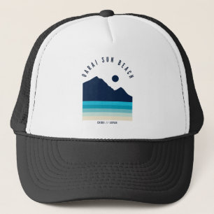 Oarai Sun Beach Chiba Japan Retro Vintage Trucker Pet