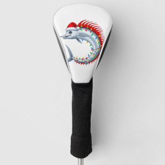 Oarfish Santa Hoed Lichtjes Grappige Diepzee Kerst Golfheadcover