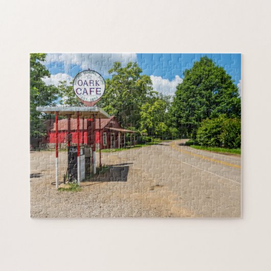 Oark-gasstation Legpuzzel (Horizontaal)
