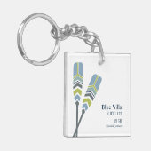 Oars Lake Ocean Beach Cabin Rental Hotel ROOM Sleutelhanger (Voorkant Links)