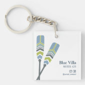 Oars Lake Ocean Beach Cabin Rental Hotel ROOM Sleutelhanger (Voorkant)