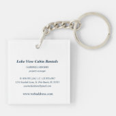 Oars Lake Ocean Beach Cabin Rental Hotel ROOM Sleutelhanger (Achterkant)