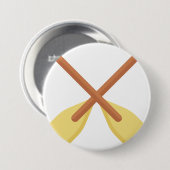 Oars Ronde Button 7,6 Cm (Voorkant /achterkant)