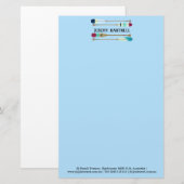 Oars van  stijl briefpapier (Voorkant / Achterkant)