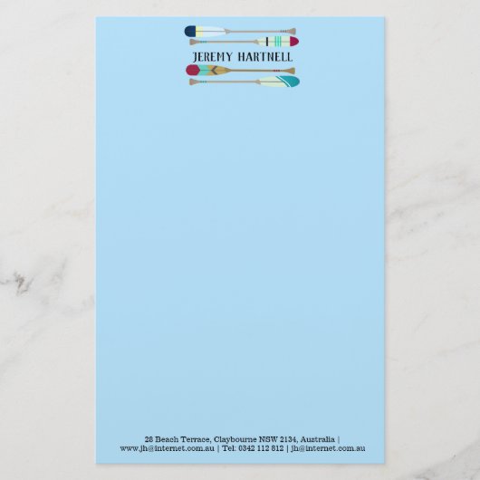 Oars van  stijl briefpapier (Voorkant)