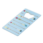 Oars van  stijl creditkaart flessenopener (Achterkant Gekanteld)