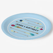 Oars van  stijl papieren bordje (Gekanteld)