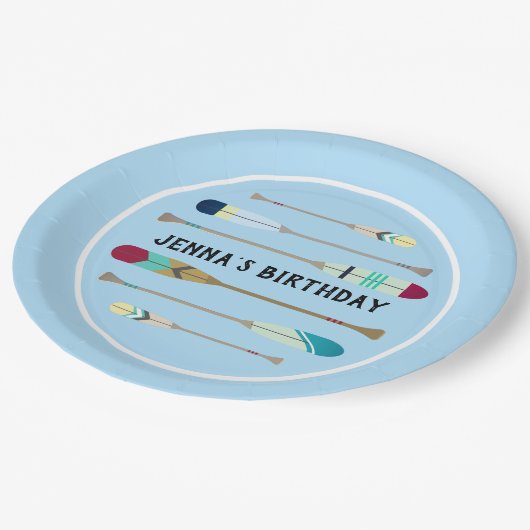 Oars van  stijl papieren bordje (Gekanteld)