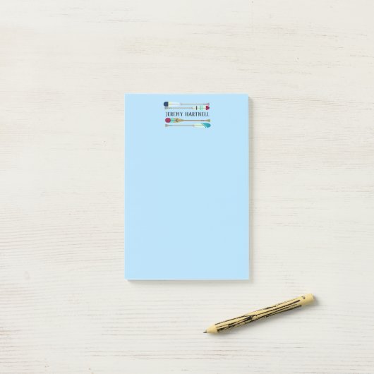 Oars van stijl post-it® notes (Op bureau)