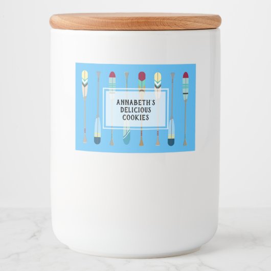 Oars van  stijl voedselcontainer etiket (Voorkant)