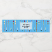 Oars van stijl waterfles etiket (Enkel label)