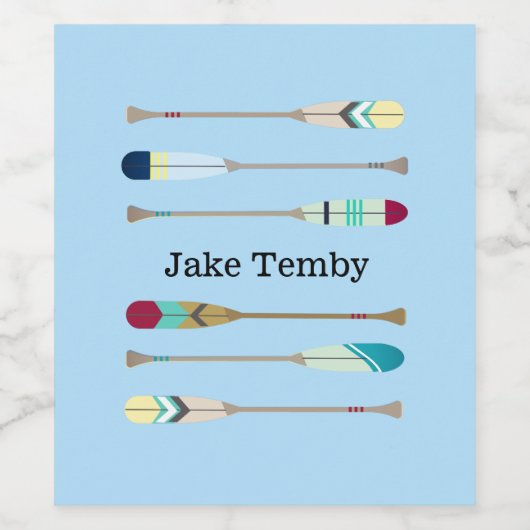 Oars van  stijl wijn etiket (Enkel label)