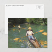 Oarsmen door Gustave Caillebotte,  Kunst Briefkaart (Voorkant / Achterkant)