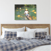 Oarsmen door Gustave Caillebotte,  Kunst Canvas Afdruk (Insitu (Slaapkamer))