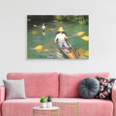 Oarsmen door Gustave Caillebotte,  Kunst Canvas Afdruk (Insitu (Woonkamer))