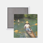 Oarsmen door Gustave Caillebotte,  Kunst Magneet (Voorkant / Achterkant)