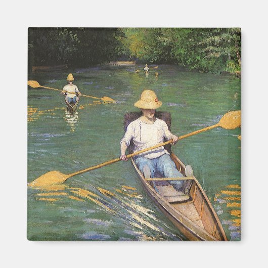 Oarsmen door Gustave Caillebotte,  Kunst Magneet (Voorkant)